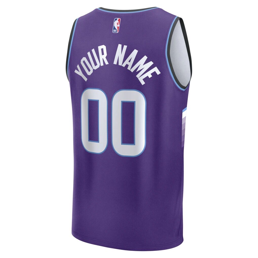 Utah Jazz Fashion7 Youth Fast Break Replica Custom Jersey - Icon Edition