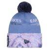 San Jose Earthquakes New Era 2026 Jersey Hook Cuffed Knit Hat with Pom - - Detail View