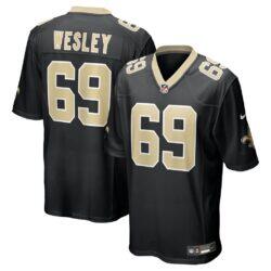 Barry Wesley New Orleans Saints Nike Team Game Jersey - Black - Front View