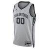 San Antonio Spurs Jordan Brand Unisex Swingman Custom Jersey - Silver - Side View