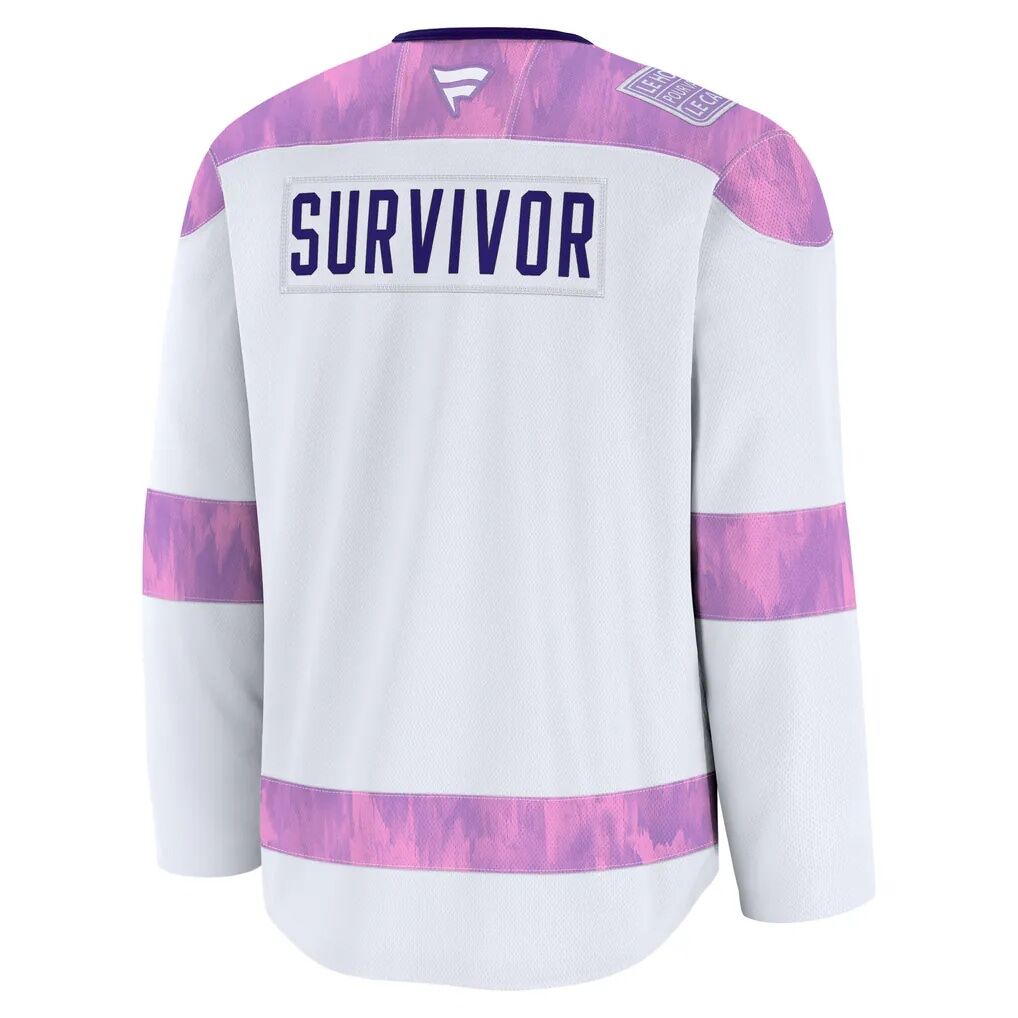 Anaheim Ducks Fashion7 Hockey Fights Cancer Survivor Practice Jersey