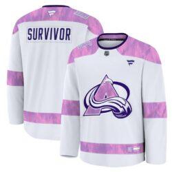 Colorado Avalanche Fashion7 Hockey Fights Cancer Survivor Practice Jersey