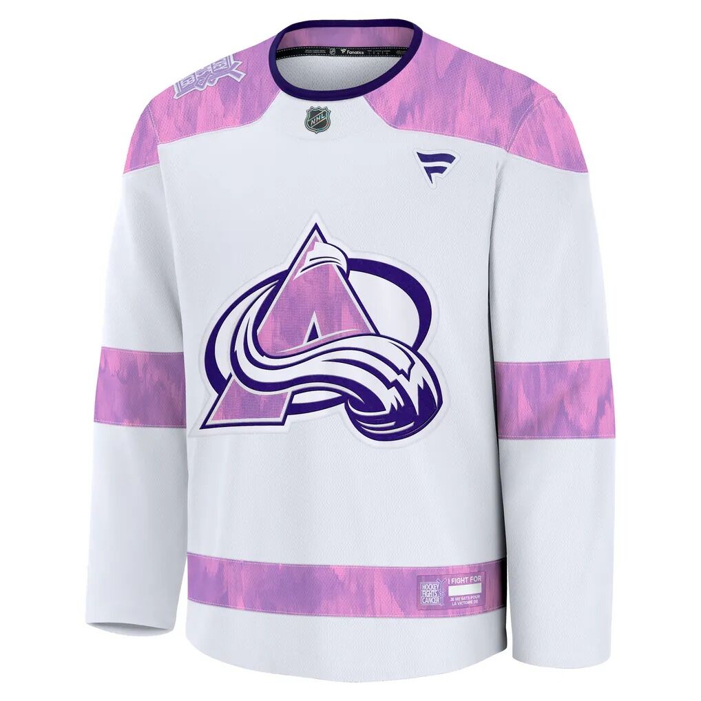 Colorado Avalanche Fashion7 Hockey Fights Cancer Survivor Practice Jersey