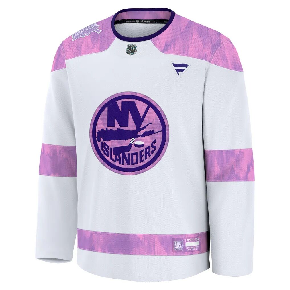New York Islanders Fashion7 Hockey Fights Cancer Survivor Practice Jersey