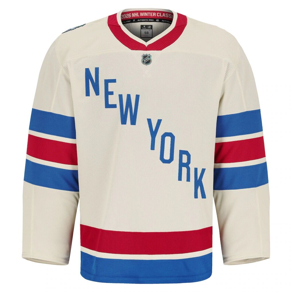 New York Rangers Fashion7 2026 NHL Winter Classic Authentic Pro Jersey - Beige