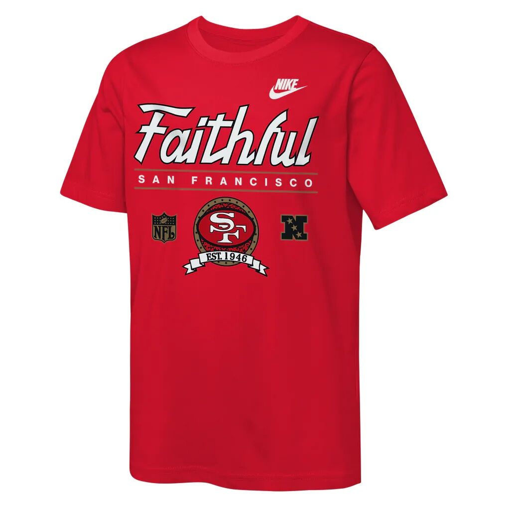 San Francisco 49ers Nike Youth Hometown Rewind Slub Dri-FIT T-Shirt - Scarlet