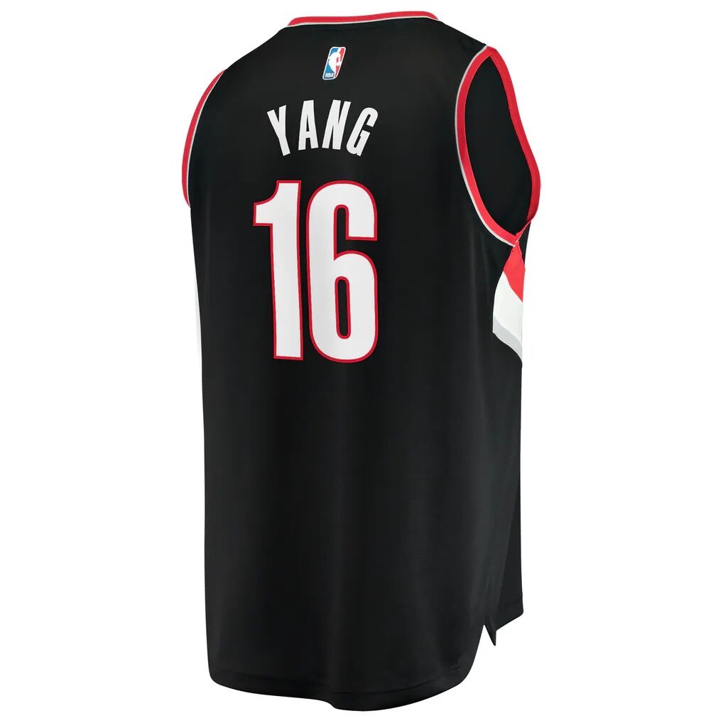 Yang Hansen Portland Trail Blazers Fashion7 Fast Break Replica Jersey - Icon Edition