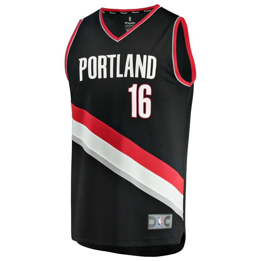 Yang Hansen Portland Trail Blazers Fashion7 Fast Break Replica Jersey - Icon Edition