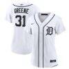 Riley Greene Detroit Tigers Nike Women's Home Replica Jersey - White - Front View