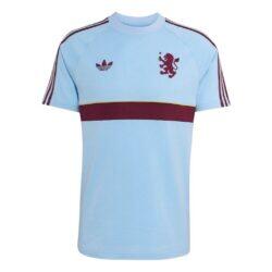 Aston Villa adidas Originals OG 2.0 T-Shirt - Blue - Front View