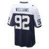 Quinnen Williams Dallas Cowboys Nike Game Jersey - Navy - Detail View