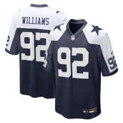 Quinnen Williams Dallas Cowboys Nike Game Jersey - Navy - Front View