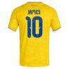 James Rodriguez Colombia National Team adidas 2026 Home Replica Jersey - Yellow - Detail View