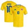 James Rodriguez Colombia National Team adidas 2026 Home Replica Jersey - Yellow - Front View