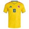 James Rodriguez Colombia National Team adidas 2026 Home Replica Jersey - Yellow - Side View