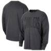 Cleveland Cavaliers Nike 2026 Standard Issue Travel Long Sleeve T-Shirt - Charcoal - Front View