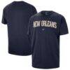 New Orleans Pelicans Nike Men's Twill Logo T-Shirt - Navy - Front View
