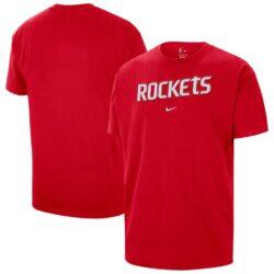 Houston Rockets Nike Men's Twill Logo T-Shirt - Red - Front View