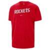 Houston Rockets Nike Men's Twill Logo T-Shirt - Red - Side View