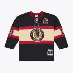 Jonathan Toews Chicago Blackhawks Mitchell & Ness 2009/10 Power Play Jersey - Black - Side View