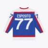 Phil Esposito New York Rangers Mitchell & Ness 1977/78 Power Play Jersey - Blue - Detail View