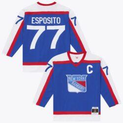 Phil Esposito New York Rangers Mitchell & Ness 1977/78 Power Play Jersey - Blue - Front View
