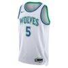 Anthony Edwards Minnesota Timberwolves Nike Unisex Swingman Jersey - White - Side View
