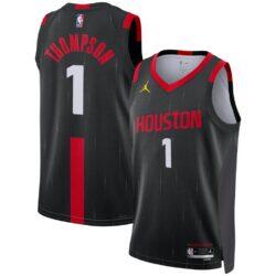 Amen Thompson Houston Rockets Jordan Brand Unisex Swingman Jersey - Black - Front View