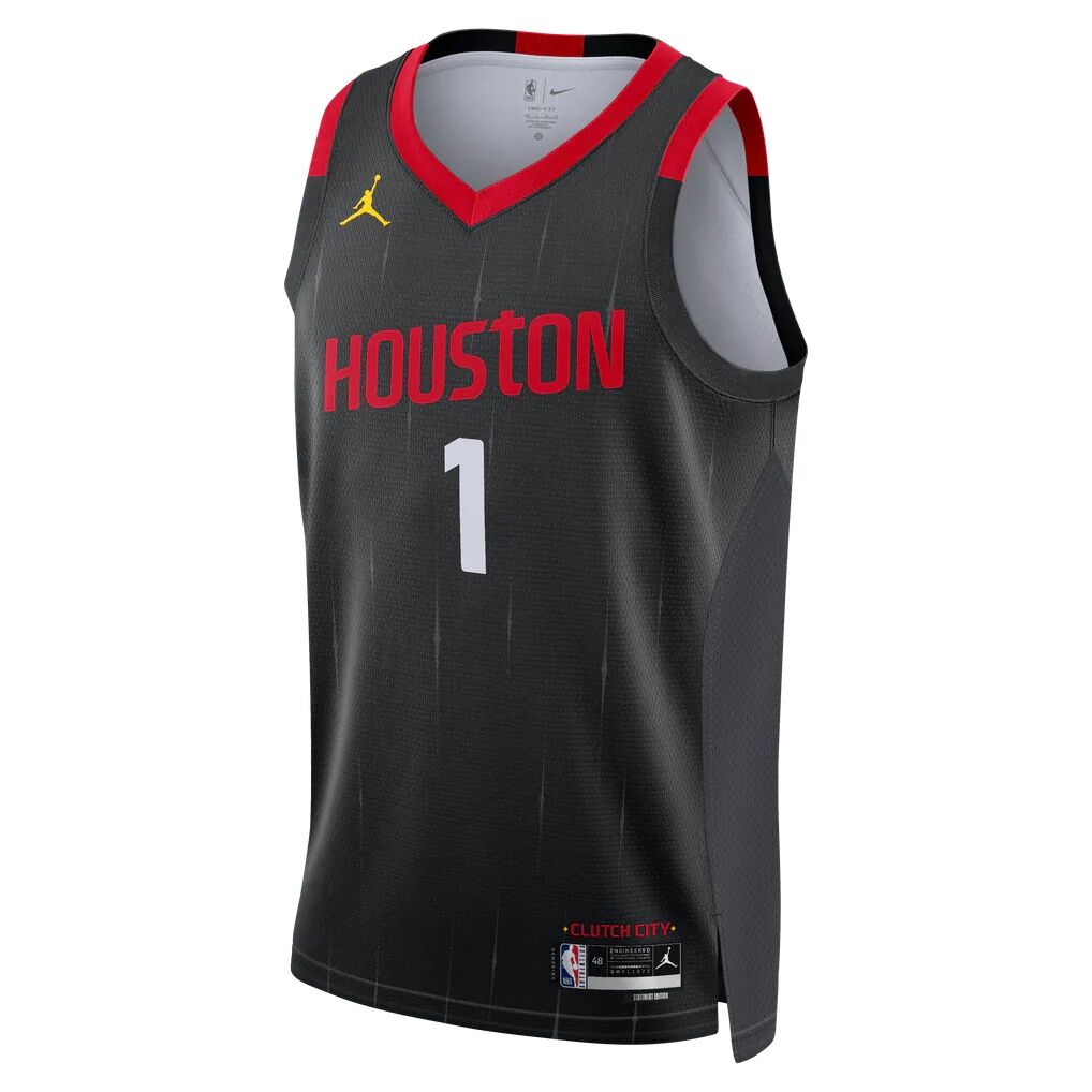 Amen Thompson Houston Rockets Jordan Brand Unisex Swingman Jersey - Statement Edition