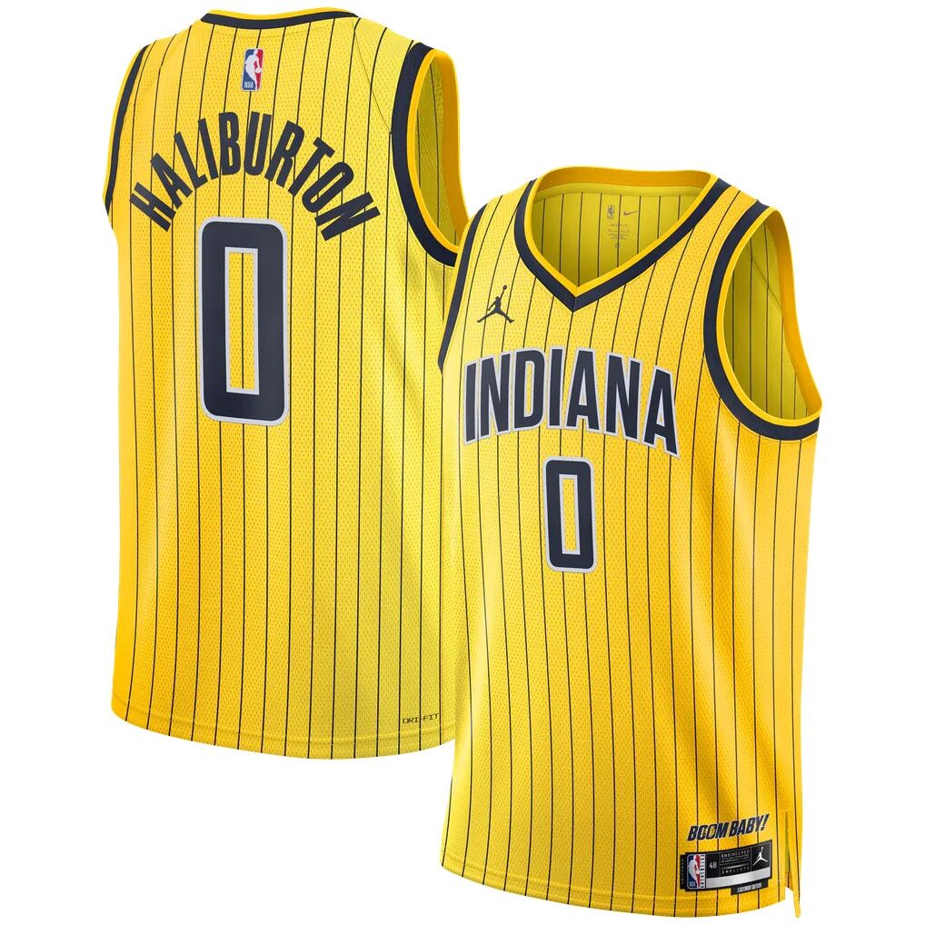 Tyrese Haliburton Indiana Pacers Jordan Brand Unisex Swingman Jersey - Statement Edition