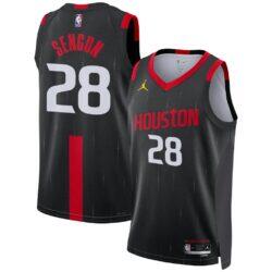 Alperen Şengün Houston Rockets Jordan Brand Unisex Swingman Jersey - Black - Front View
