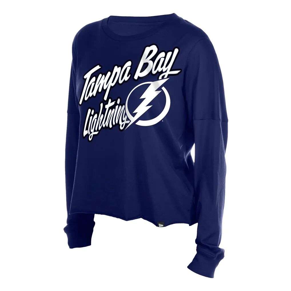 Tampa Bay Lightning New Era Women's Oversized Boxy Long Sleeve T-Shirt