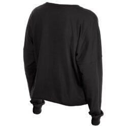 Philadelphia Flyers New Era Women's Oversized Boxy Long Sleeve T-Shirt - Black - Front View
