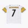 Ben Roethlisberger Pittsburgh Steelers Mitchell & Ness 2005 Authentic Throwback Jersey - White - Side View