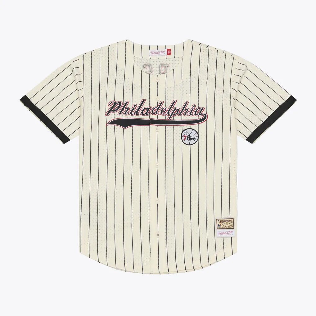 Allen Iverson Philadelphia 76ers Mitchell & Ness Player Mesh Button-Front Jersey