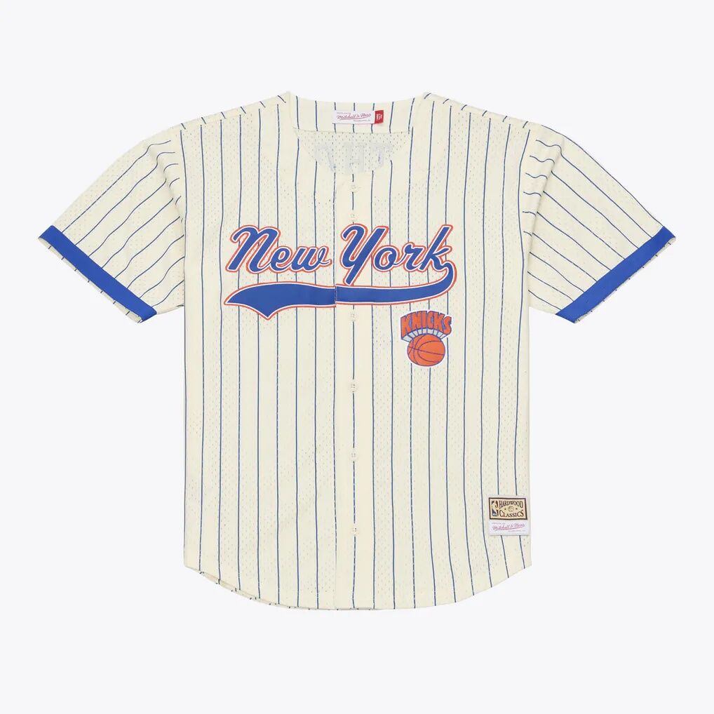 Carmelo Anthony New York Knicks Mitchell & Ness Hardwood Classics Player Mesh Button-Front Jersey