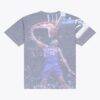 Vince Carter Toronto Raptors Mitchell & Ness Hardwood Classics Player Sublimated T-Shirt - White - Detail View