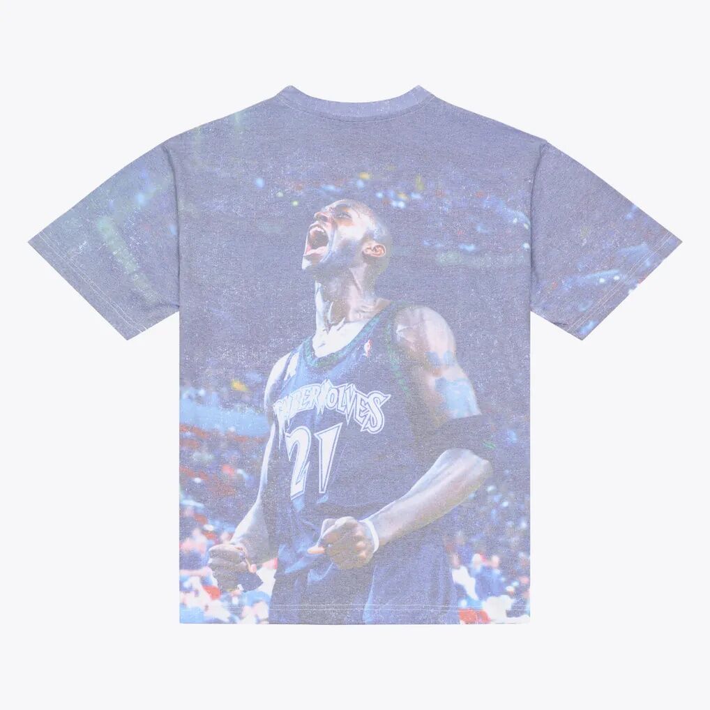 Kevin Garnett Minnesota Timberwolves Mitchell & Ness Hardwood Classics Player Sublimated T-Shirt