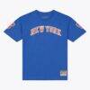 Carmelo Anthony New York Knicks Mitchell & Ness Name & Number Classic T-Shirt - Blue - Side View