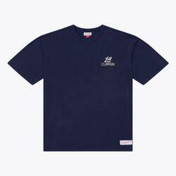 LA Clippers Mitchell & Ness Core Essentials T-Shirt - Navy - Front View