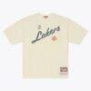 Los Angeles Lakers Mitchell & Ness Women's Heritage Hues T-Shirt - - Front View