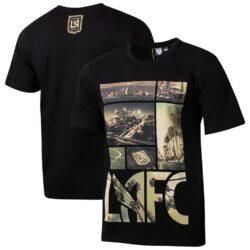 LAFC Sport Design Sweden City Explore Relaxed T-Shirt - Black - Front View