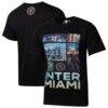 Inter Miami CF Sport Design Sweden City Explore Relaxed T-Shirt - Black - Front View