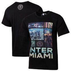 Inter Miami CF Sport Design Sweden City Explore Relaxed T-Shirt - Black - Front View
