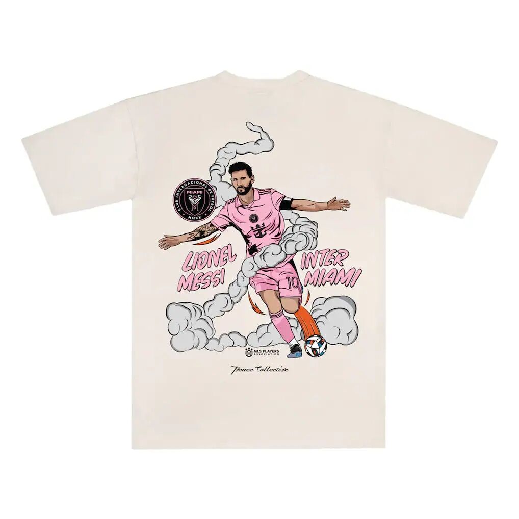 Lionel Messi Inter Miami CF Peace Collective Player Graphic Premium T-Shirt