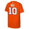 Denver Broncos Outerstuff Youth Name & Number Logo Classic T-Shirt - Orange - Detail View