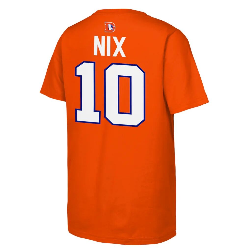 Denver Broncos Outerstuff Youth Name & Number Logo Classic T-Shirt