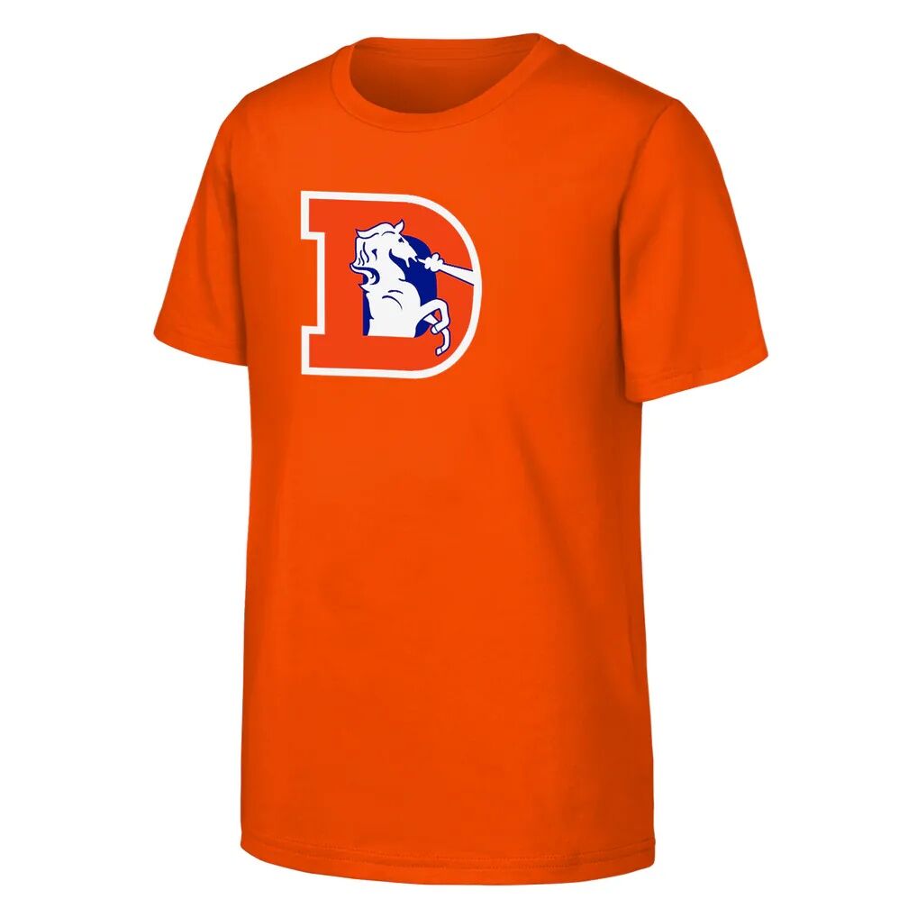 Denver Broncos Outerstuff Youth Name & Number Logo Classic T-Shirt