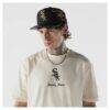 Chicago White Sox New Era Heritage Gothic Lettering T-Shirt - Cream - Side View
