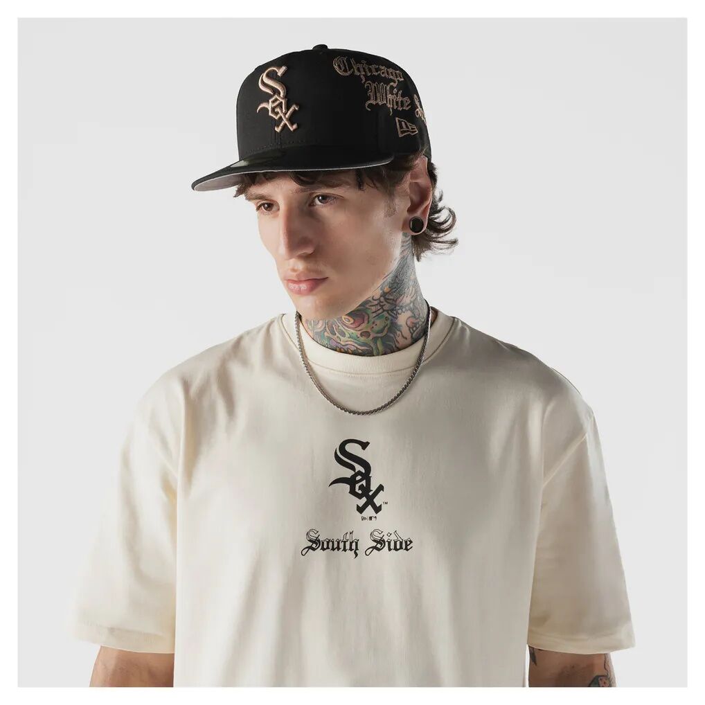 Chicago White Sox New Era Heritage Gothic Lettering T-Shirt